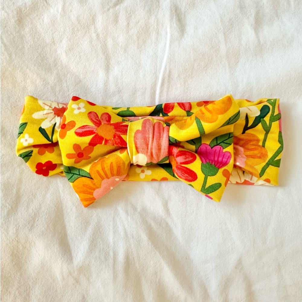Little Sleepies Luxe Yellow Floral Headband